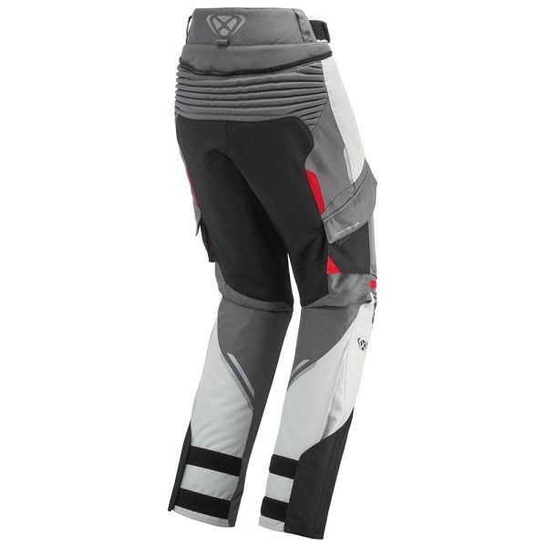 PANTALÓN IXON MIDGARD LADY GRIS, NEGRO Y ROJO