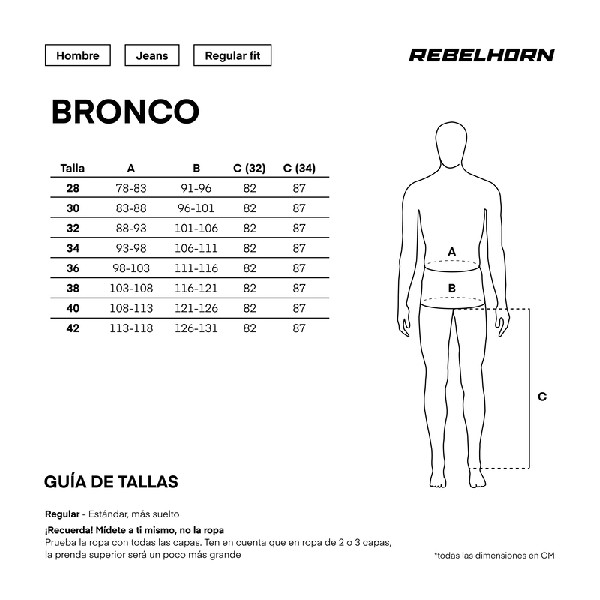 PANTALÓN REBELHORN BRONCO BLACK