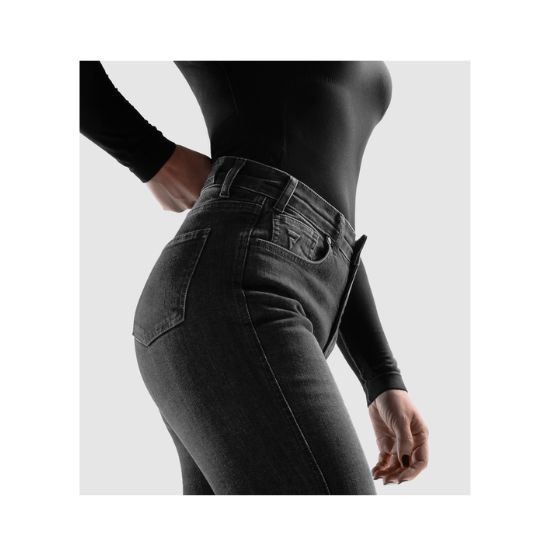 PANTALÓN REBELHORN CLASSIC MUJER NEGRO 28 corto