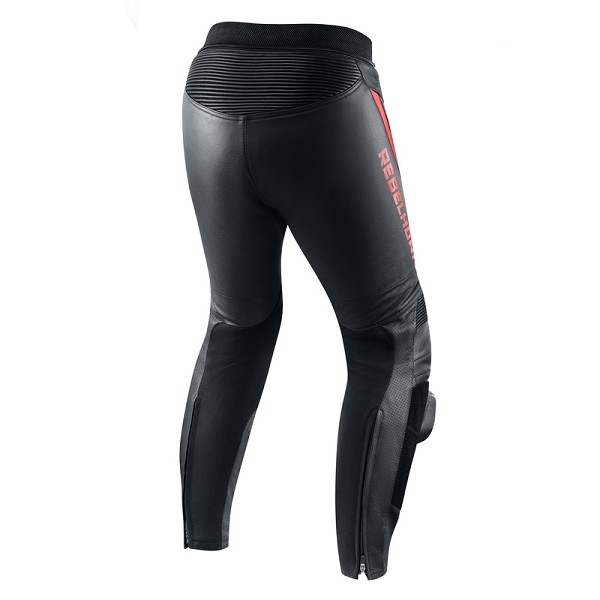 PANTALÓN REBELHORN DE CUERO FIGHTER ROJO