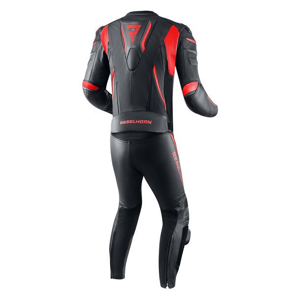 PANTALÓN REBELHORN DE CUERO FIGHTER ROJO