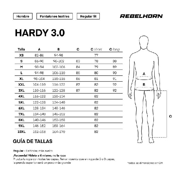 PANTALÓN REBELHORN HARDY 3.0 NEGRO Y GREY