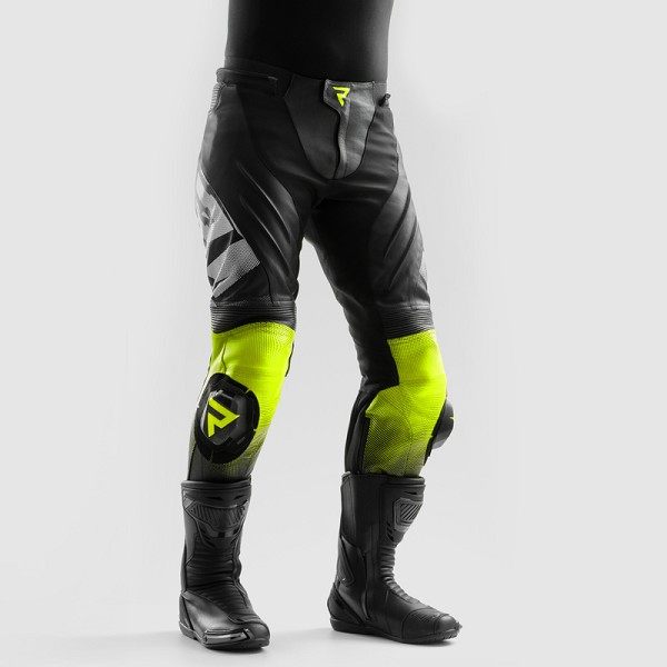 PANTALON REBELHORN INFERNO NEGRO Y AMARILLO FLUOR