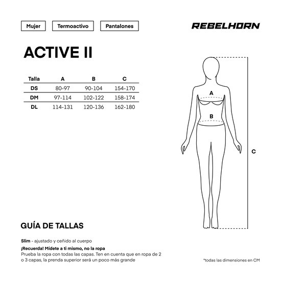 PANTALÓN TERMICO REBELHORN ACTIVE II LADY