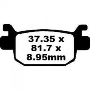 PASTILLA DE FRENO EBC SFA415HH