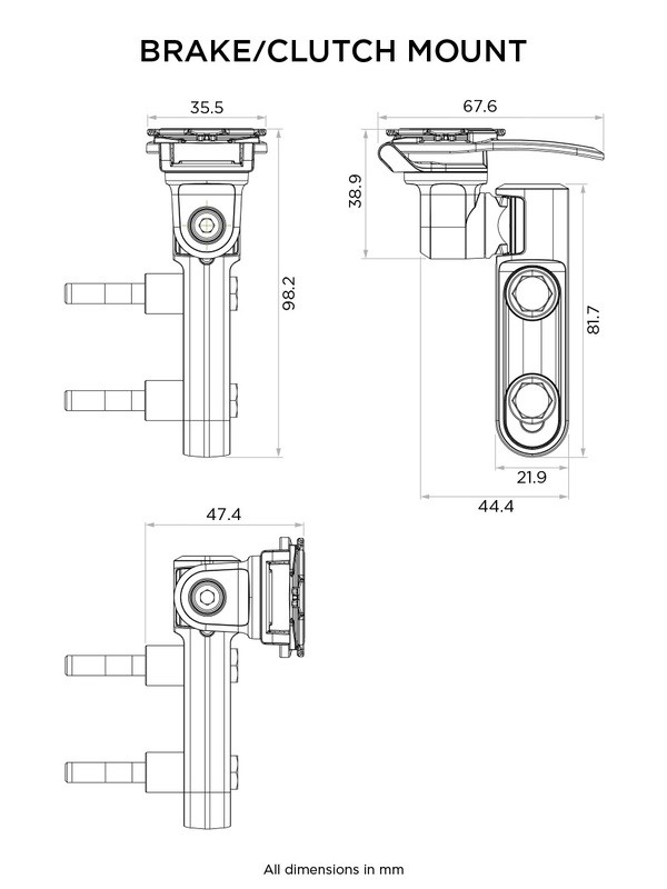 SOPORTE SMARTPHONE PARA BOMBA DE FRENO/EMBRAGUE QUAD LOCK