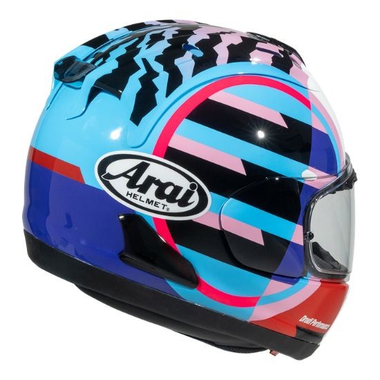 CASCO ARAI RX7 V EVO SPECTRE CYAN