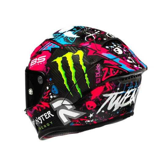 CASCO HJC RPHA 1 V2 CARBON FUNKY DIABLO - Imagen 2