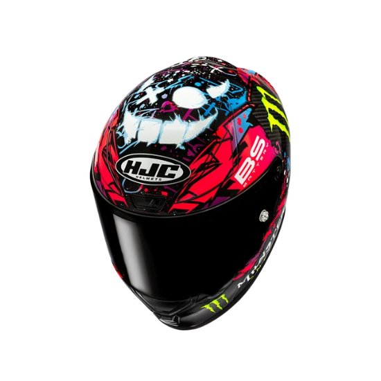 CASCO HJC RPHA 1 V2 CARBON FUNKY DIABLO - Imagen 3
