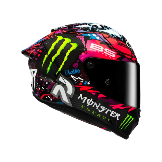CASCO HJC RPHA 1 V2 CARBON FUNKY DIABLO - Imagen 4