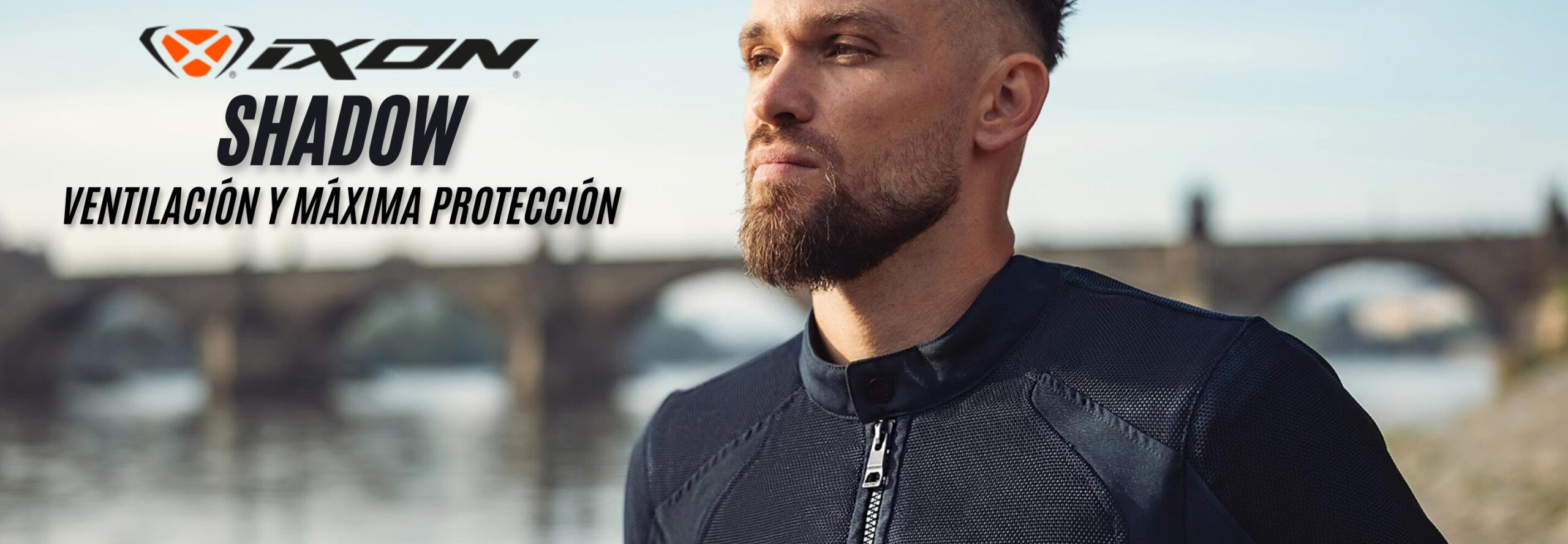 chaqueta moto de verano ixon shadow