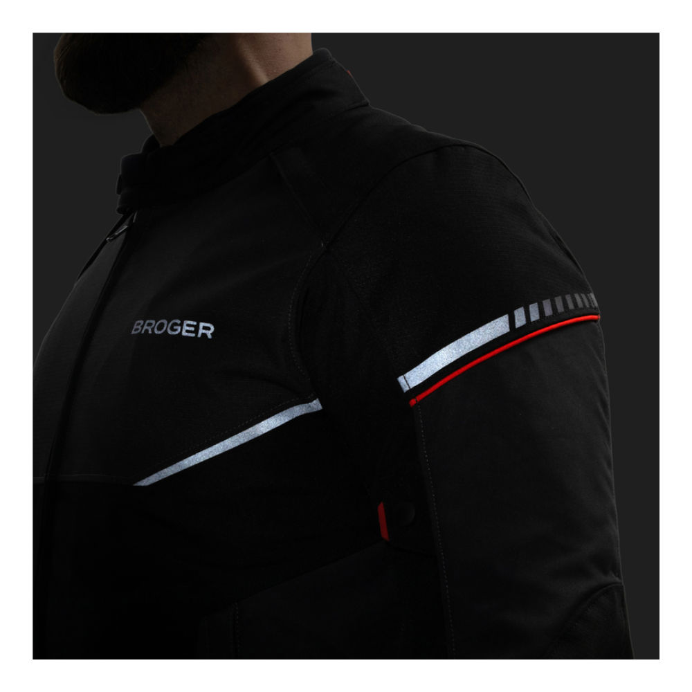 CHAQUETA BROGER GRID GRIS Y ROJA - Imagen 10