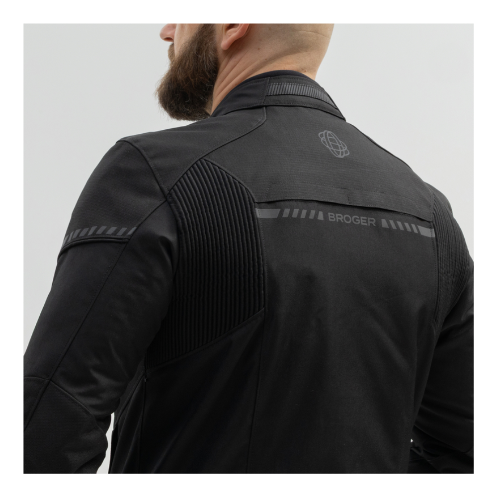 CHAQUETA BROGER GRID NEGRA - Imagen 4