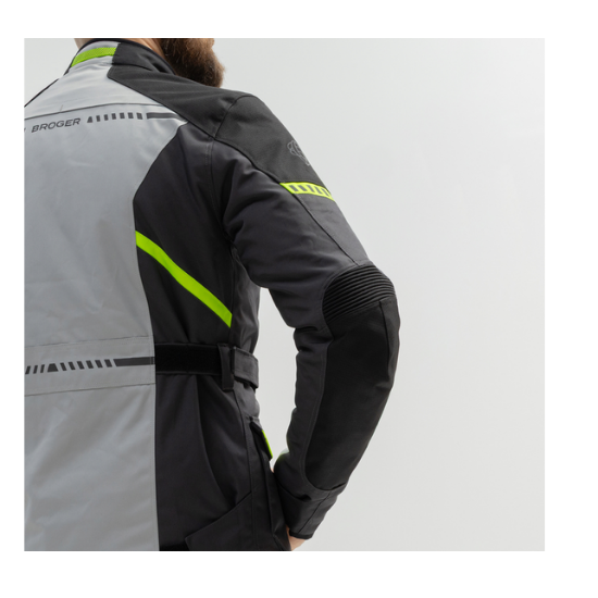 CHAQUETA BROGER OVERLAND GRIS Y AMARILLO FLUOR - Imagen 9