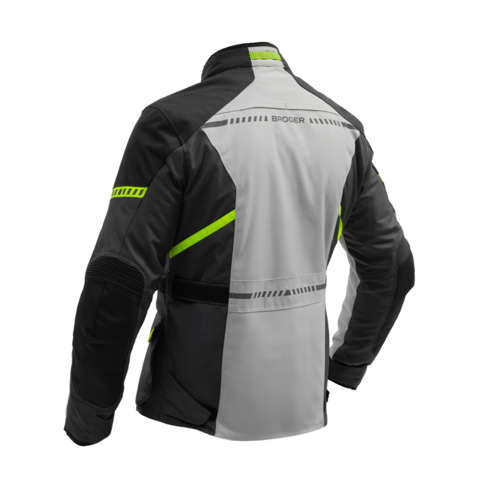CHAQUETA BROGER OVERLAND GRIS Y AMARILLO FLUOR - Imagen 2