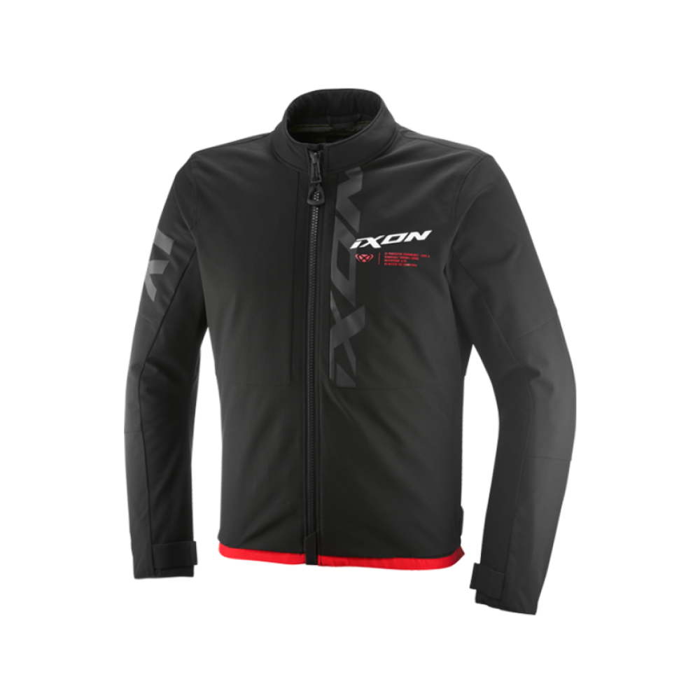 CHAQUETA IXON COMBAT NEGRA Y ROJA