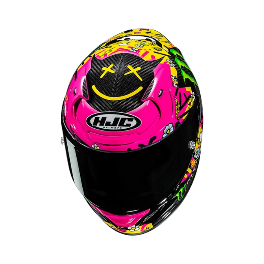 CASCO HJC RPHA 12 CARBON QUARTARARO EN LE MANS 4 - Imagen 2