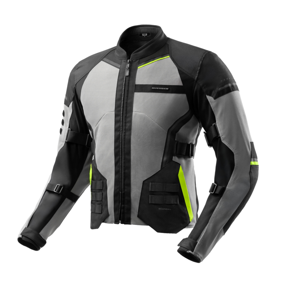 CHAQUETA REBELHORN SCANDAL 3.0 GRIS Y AMARILLO FLUOR