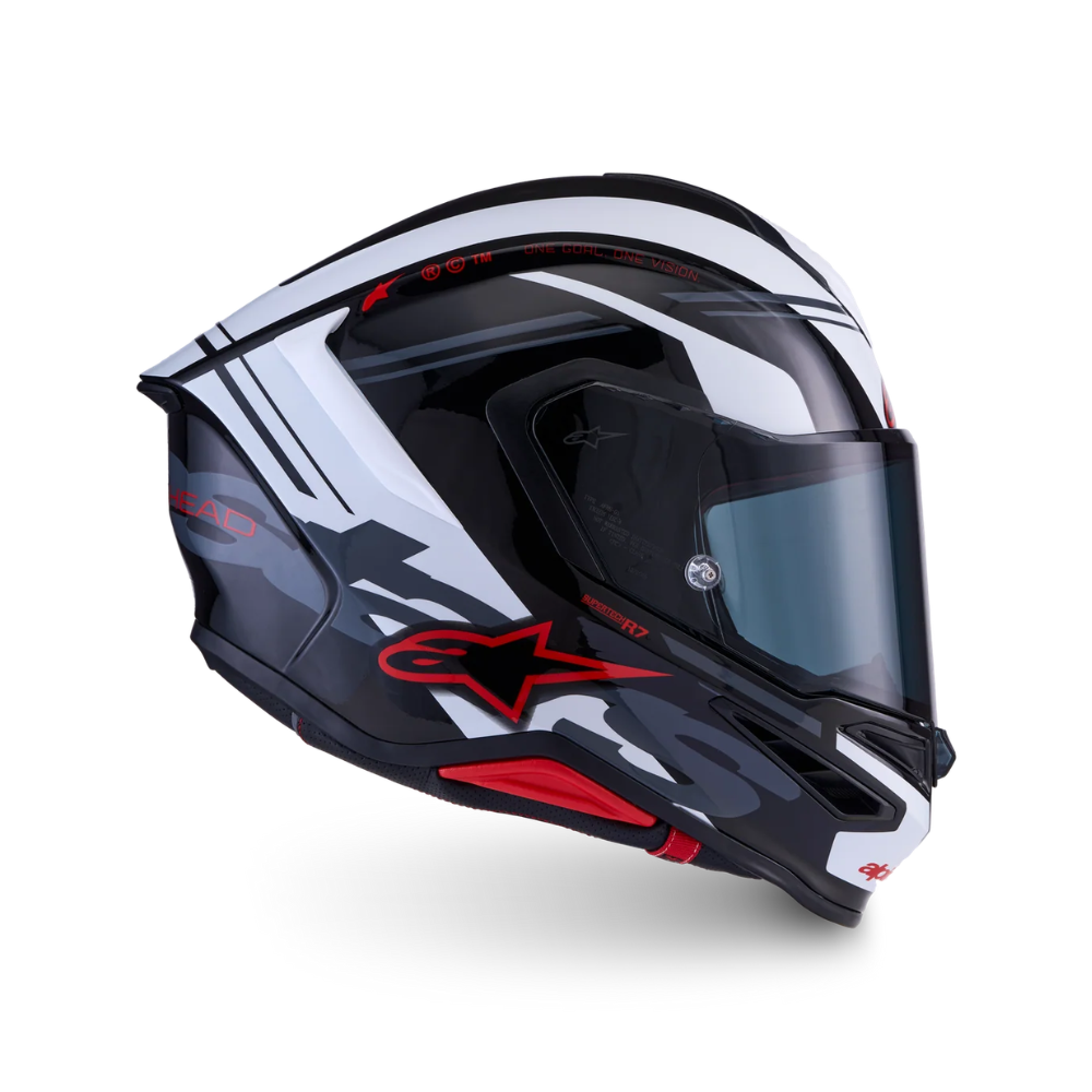 CASCO ALPINESTARS S-R7 A-CORE NEGRO Y BLANCO - Imagen 4