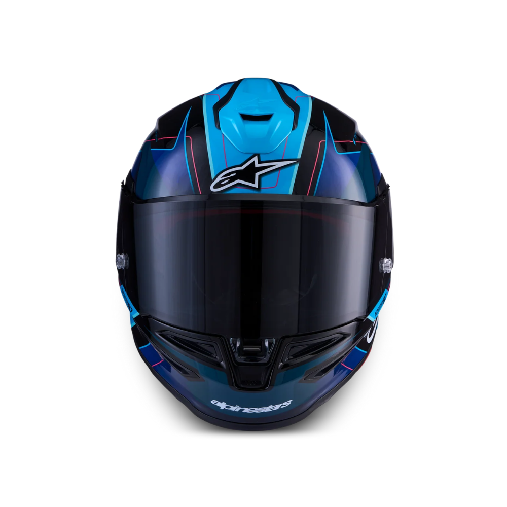 CASCO ALPINESTARS S-R7 KINETIS NEGRO Y AZUL - Imagen 6