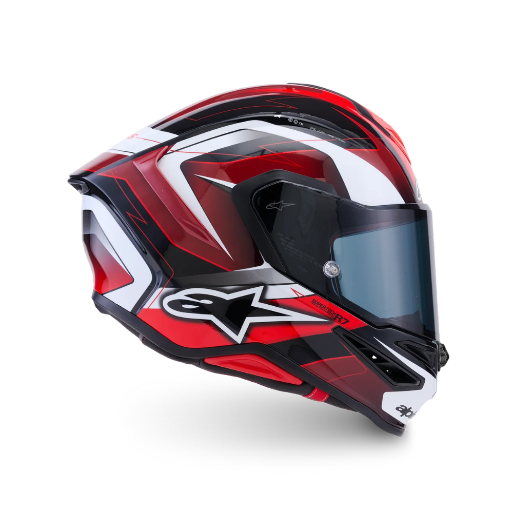 CASCO ALPINESTARS S-R7 KINETIS NEGRO Y ROJO - Imagen 2