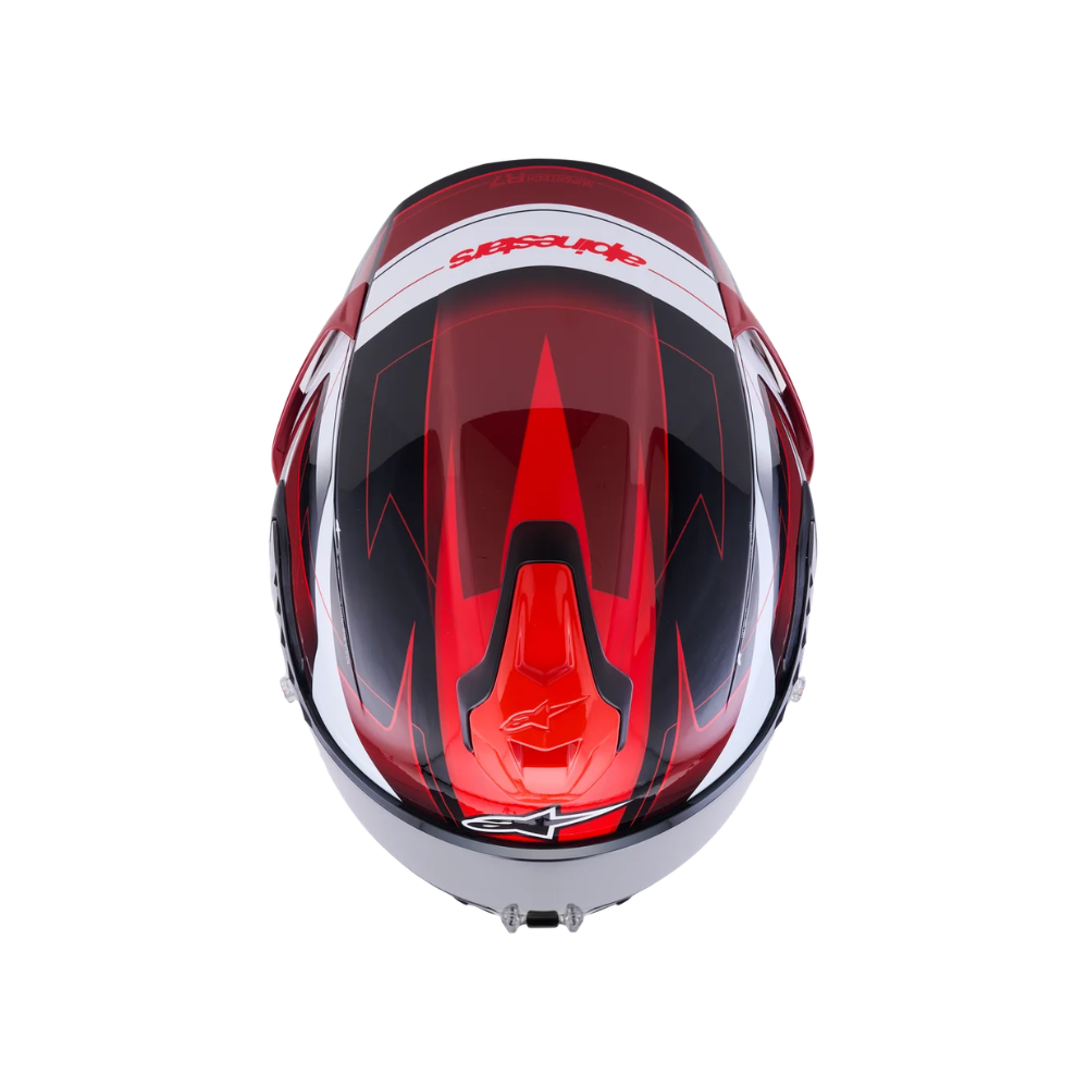 CASCO ALPINESTARS S-R7 KINETIS NEGRO Y ROJO - Imagen 7