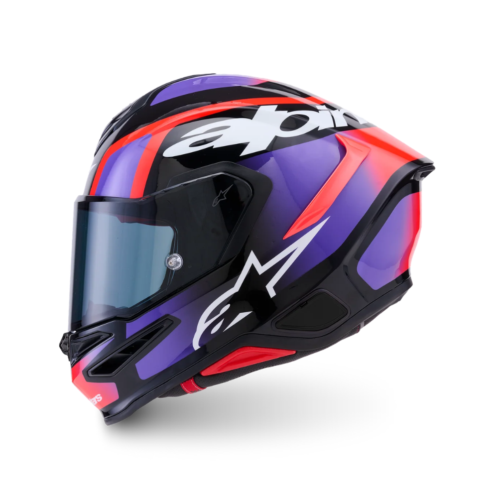 CASCO ALPINESTARS S-R7 LUMEN NEGRO PÚRPURA