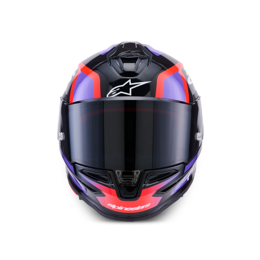 CASCO ALPINESTARS S-R7 LUMEN NEGRO PÚRPURA - Imagen 5