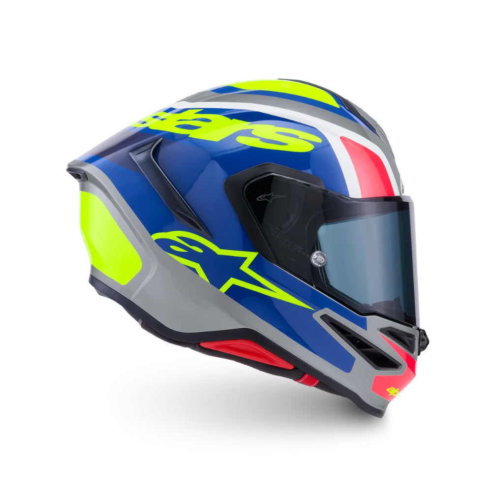 CASCO ALPINESTARS S-R7 LUMEN PLATA AMARILLO - Imagen 2