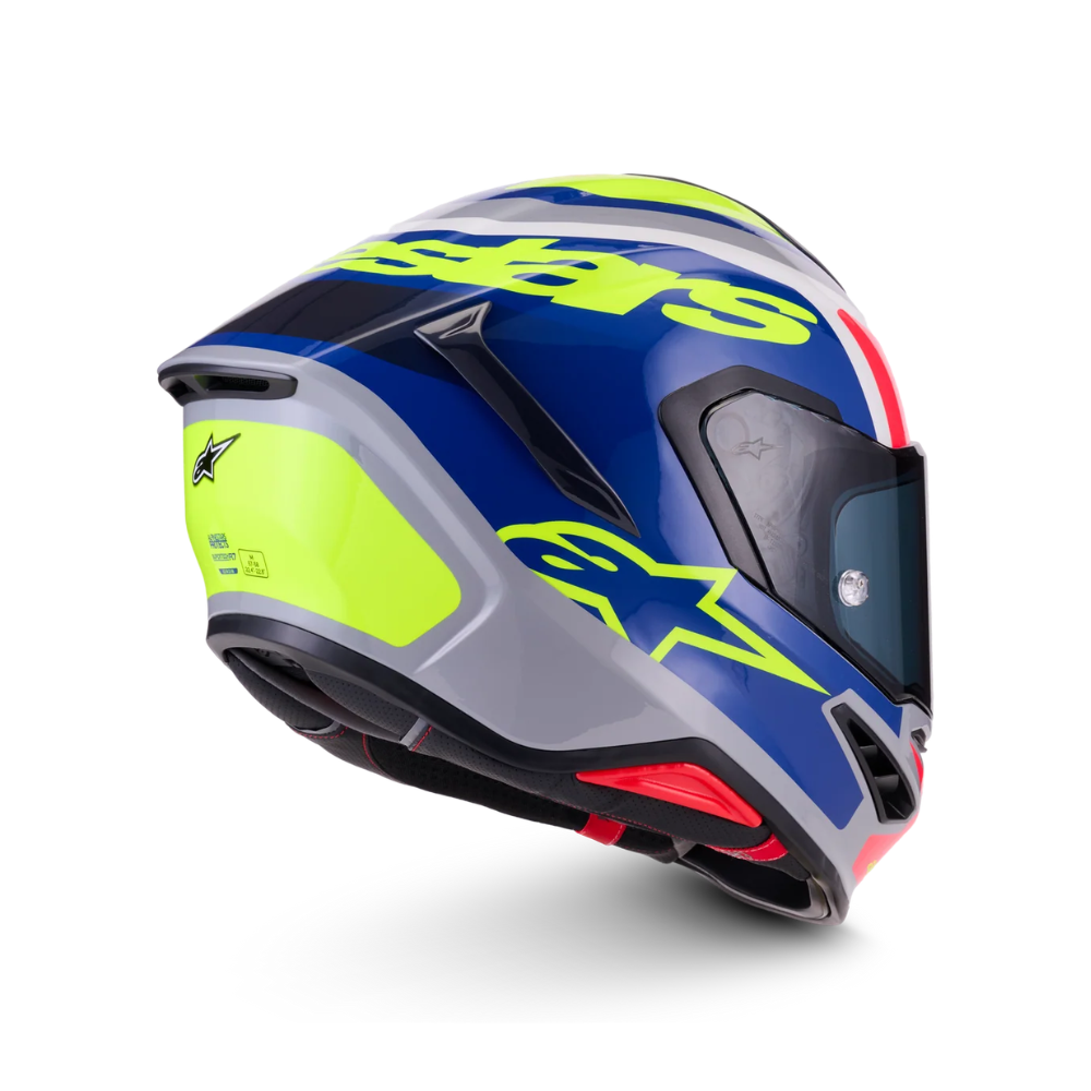 CASCO ALPINESTARS S-R7 LUMEN PLATA AMARILLO - Imagen 4