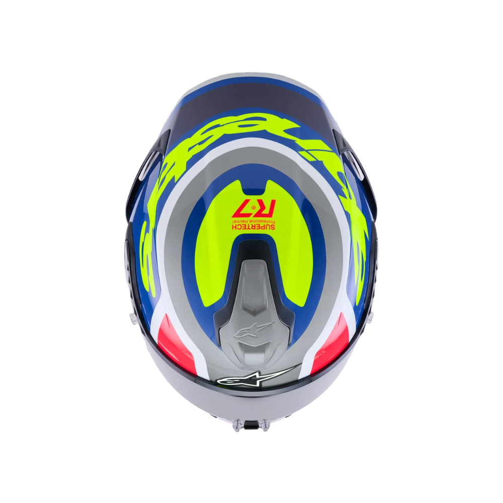 CASCO ALPINESTARS S-R7 LUMEN PLATA AMARILLO - Imagen 7