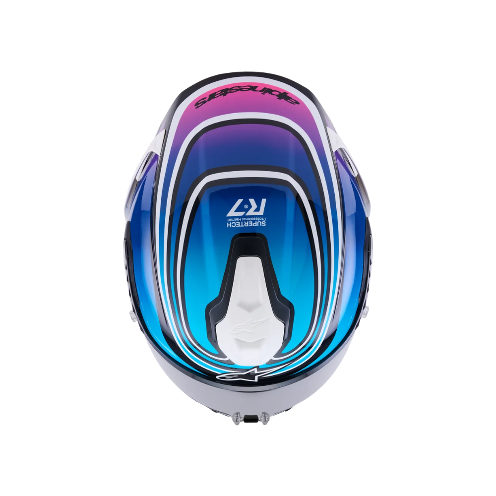 CASCO ALPINESTARS S-R7 ZEAL AZUL - Imagen 4