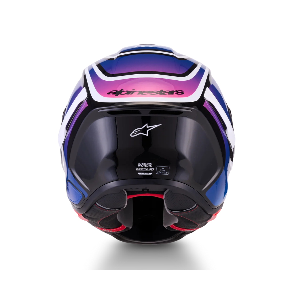 CASCO ALPINESTARS S-R7 ZEAL AZUL - Imagen 7