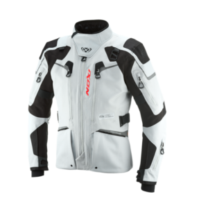 CHAQUETA IXON ODIN GRIS CLARO Y NEGRA