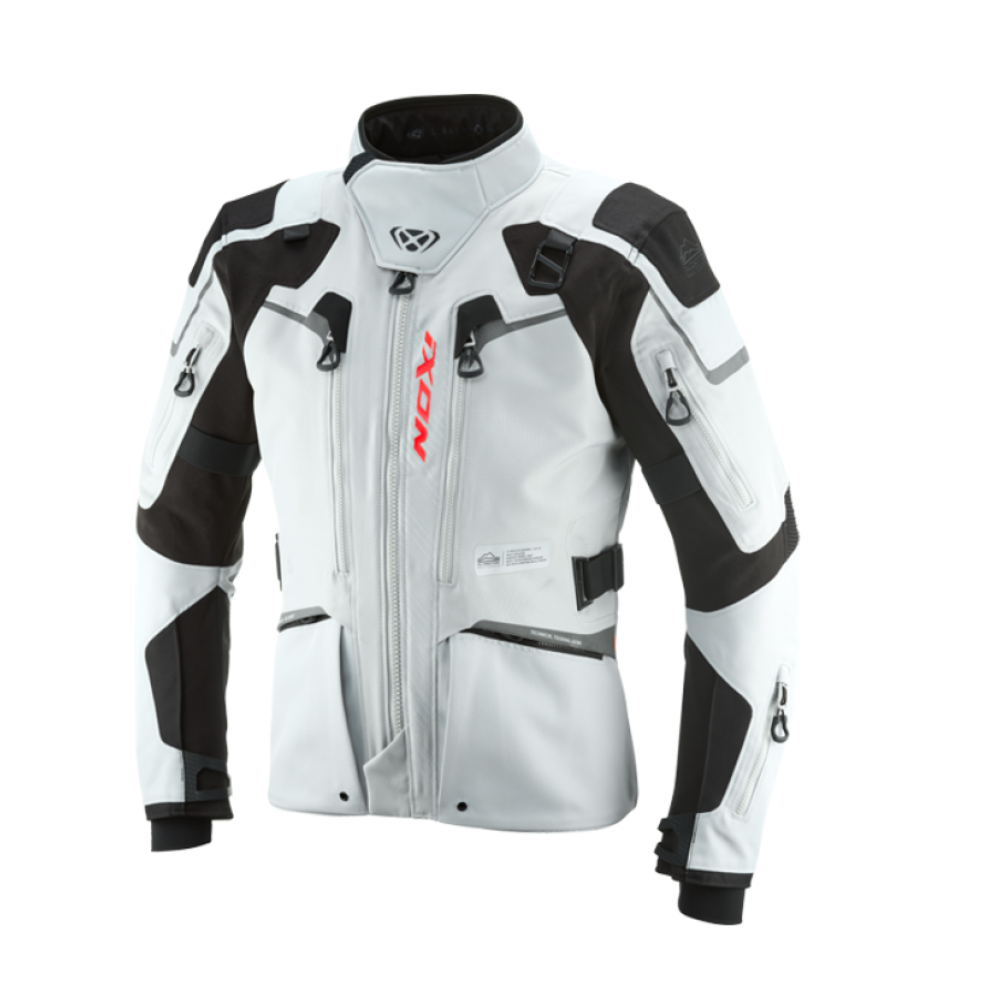 CHAQUETA IXON ODIN GRIS CLARO Y NEGRA